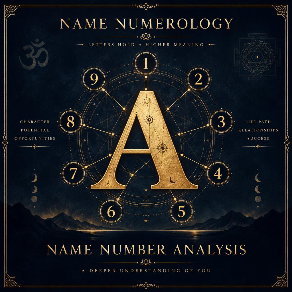 Name numerology and name number analysis report cover